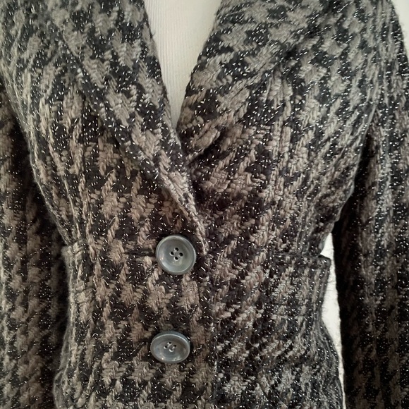 NWT DKNY Jeans Gray Black Plaid Jacket Size XS - Picture 4 of 11